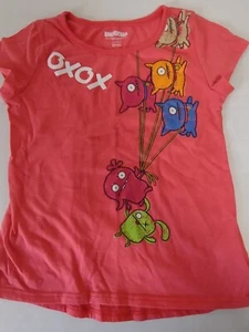 Ugly Dolls Girls Pink Top, Size S 6/6X Short Sleeve - Picture 1 of 5