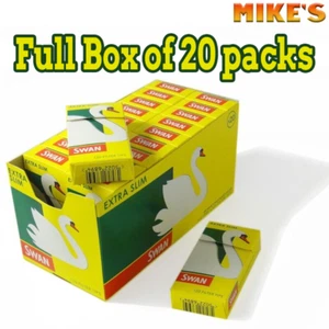 Swan Extra Slim Cigarette Filter Tips Full Box of 20 packs Free P&P only £13.50 - Picture 1 of 3