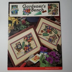 True Colors Garden Bench Cross Stitch Patterns Charts Leaflet Seeds Spade - Picture 1 of 4