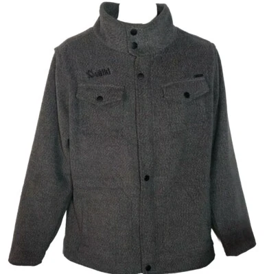 Chaqueta de manga larga Ezekiel Volkl para hombre mezcla de lana gris jaspeado talla grande Foto 1 de 4