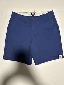 George Men's 32Flat Front Shorts” Dark blue Above the Knee 9" - Picture 1 of 7