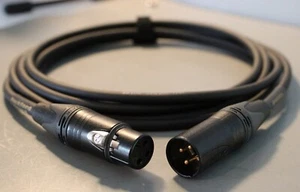 Gotham Audio GAC-3 | 8 FT | Gold Male XLR to Female XLR 3 Wire Mic Cable - Picture 1 of 5