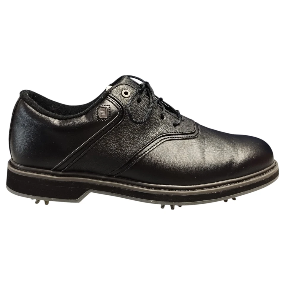 FootJoy FJ Originales Zapatos de Golf Para Hombre EE. UU. 8M Cuero Negro Atlético Con Cordones 57024 Foto 1 de 4