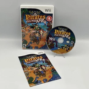 Pirates Plundarrr Wii CIB Complete VG Rare Game Nintendo 2010 Tested & Working - Picture 1 of 8