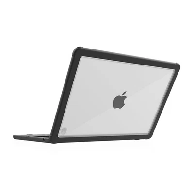 STM Dux Case for MacBook Air 13" M2/M3/M4 2022-2025 Clear TPU Bumpers Black - Image 1 of 4