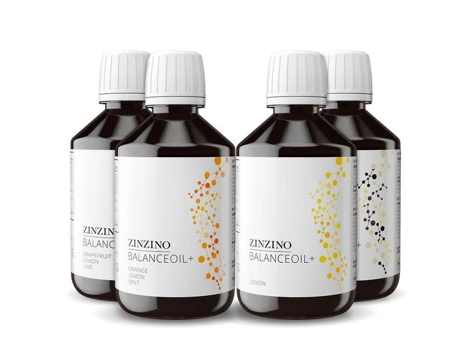 Zinzino Balance Oil+ OMEGA 3 D3 Supplement 300ml, Orange/Mint/Lemon