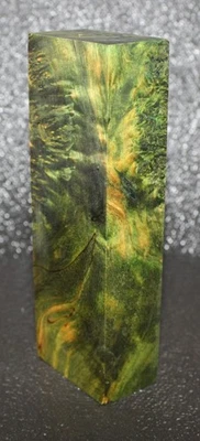 Bloque de arce teñido hendido estabilizado - cuchillo mango pistola Duck Call (MT289) 1 pieza Foto 1 de 4