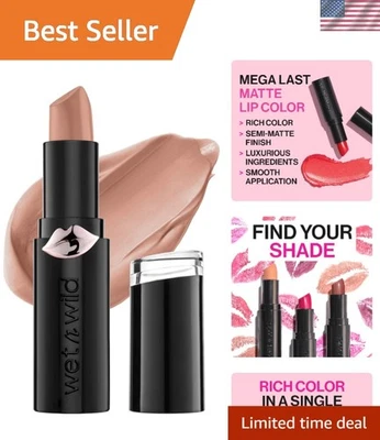 Velvety Semi-Matte Lip Color - Never Nude, Cruelty-Free & Nourishing Formula - Image 1 of 4