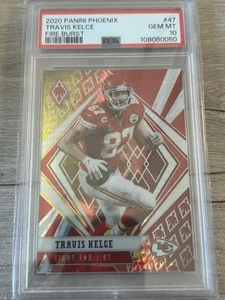 2020 Panini Phoenix - Fire Burst #47 Travis Kelce PSA 10 - Bild 1 von 2