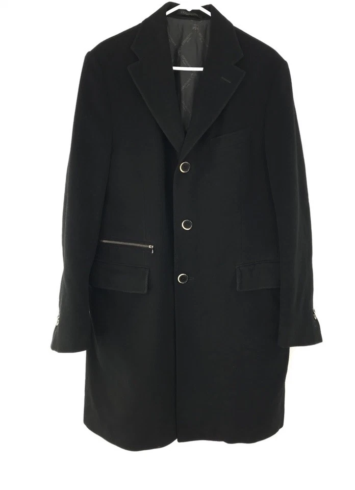 Abrigo de Lana Corneliani ID Negro SIN Chaleco Extraíble Talla 50R Foto 1 de 4