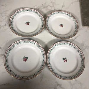 (4) Royal Worcester Porcelain "Village Christmas",  6 1/2” Bread Plate, England - Picture 1 of 5