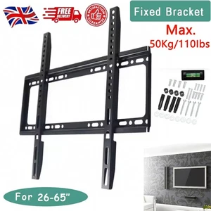 Universal TV WALL BRACKET MOUNT LCD LED Plasma Suit for 26 30 32 40 42 50 55 65" - Picture 1 of 10
