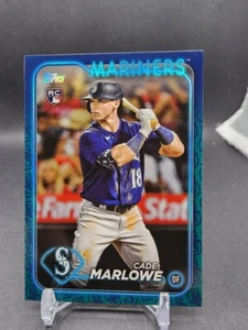 2024 Topps Series 1 CADE MARLOWE Mariners RC #286 Team Logo Parallel Rookie - Picture 1 of 2