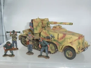 KING AND COUNTRY WS103 GERMAN 88MM FLAK GUN + 5 CREW MILITARY NORMANDY TRUCK - Picture 1 of 6
