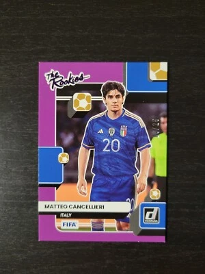 2022-23 Panini Donruss FIFA Soccer Matteo Cancellieri Purple The Rookies /25 - Image 1 of 2