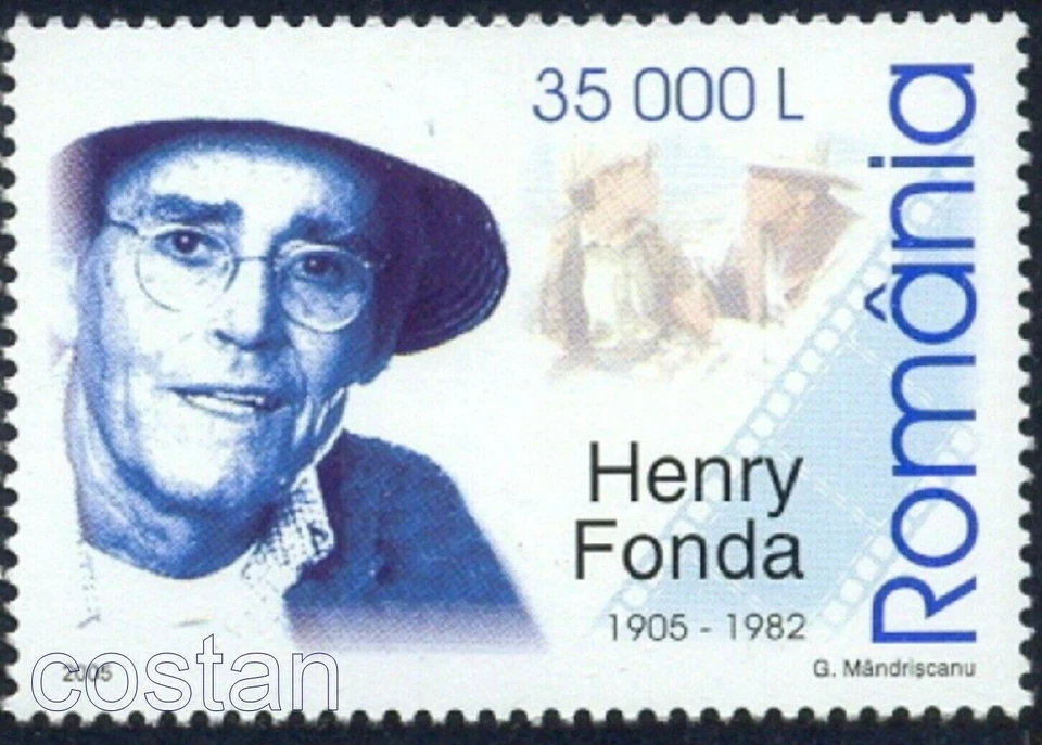 Henry Jaynes Fonda 2005, actor estadounidense de cine y teatro, Hollywood, Rumania, MNH Foto 1 de 1