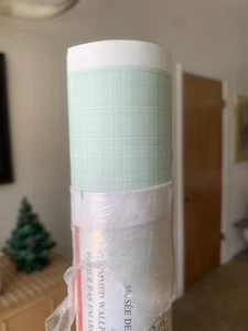 Brunschwig And Fils Wallpaper Mouselline Strie 4 rolls soft blue - Picture 1 of 7