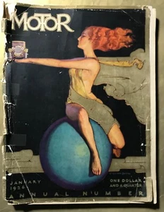 JANUARY 1926 "MOTOR" MAGAZINE ANNUAL SHOW NUMBER. VOL 1 XLV. No 1 Barclay Cover - Picture 1 of 11