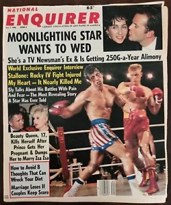 National Enquirer Magazine October 7 1986 Sylvester Stallone Interview Rocky IV - Picture 1 of 1