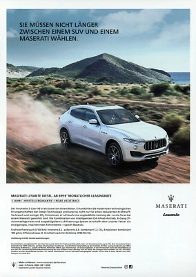 MASERATI CAR magazine promo ad #02 "NOT A CAR" FOREIGN - Image 1 of 2