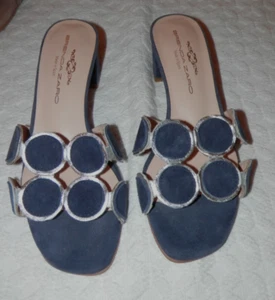 Brenda Zaro Erika Tan Kitten Heel Sandals, Slides size 35/5 - Picture 1 of 4