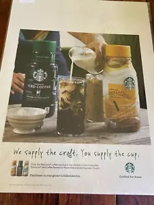 2016 Starbucks Kaffee Wir liefern das Handwerk Anzeige - Bild 1 von 1