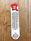 ESSO BOY & GIRL ON MOPED THERMOMETER DEALERSHIP SALES & SERVICE CAR RACING SIGN
