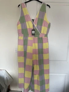 Hellbunny Wide leg Jumpsuit Size 20 - Picture 1 of 6