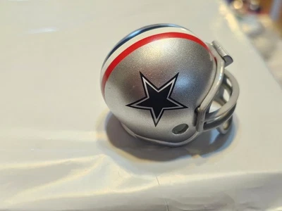 DALLAS COWBOYS 1976 RETRO NFL FÚTBOL #2593 BOLSILLO CASCO PROFESIONAL RIDDELL Foto 1 de 4