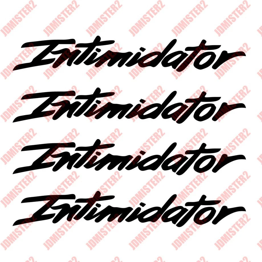 Intimidator Decal Wrangler Gladiator Rubicon Monte Carlo Sticker Car Window