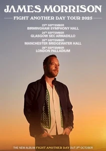 JAMES MORRISON Fight Another Day 2025 UK Tour Poster Wall Decor, No Frame - Picture 1 of 4
