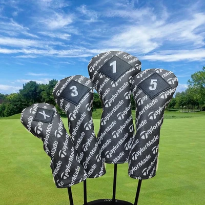 Conjunto de capas para tacos de golfe TaylorMade, madeira, driver, híbrido - Imagem 1 de 2