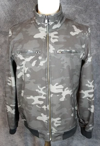 Buffalo David Bitton Outerwear Men's Gray Camo Jacket Size Large - Picture 1 of 14