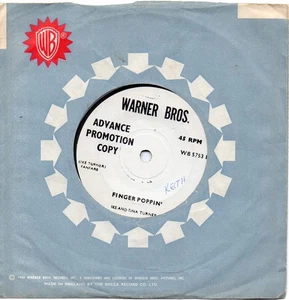 IKE & TINA TURNER FINGER POPPIN' /TELL HER I'M NOT HOME UK W.BROS DEMO - Picture 1 of 2