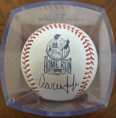 Béisbol firmado 62 jonrones con logotipo de béisbol Aaron Judge - Beckett LOA #AE14858 Foto 1 de 3