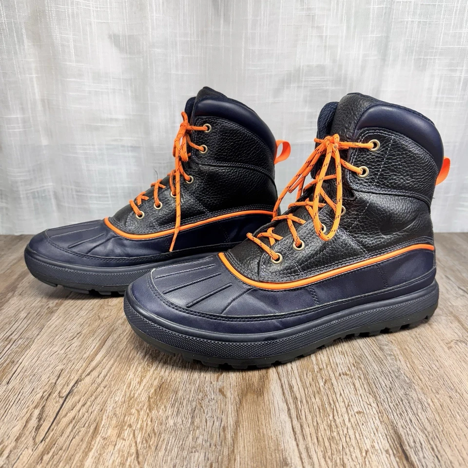 Туристические ботинки Nike ACG Woodside 2 Duck мужские 9 черные оранжевые водонепроницаемые б/у в отличном состоянии - Изображение 1 из 4