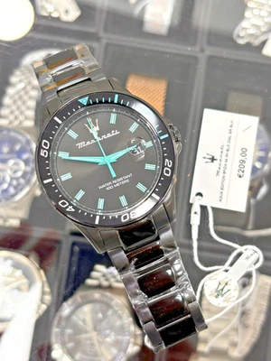 Orologio Maserati Sfida Aqua Edition R8853144001 Quarzo Uomo Nuovo - Immagine 1 di 3