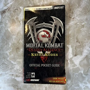 Mortal Kombat Deadly Alliance Pocket Guide Official Krypt Kodes BradyGames 2003 - Picture 1 of 21