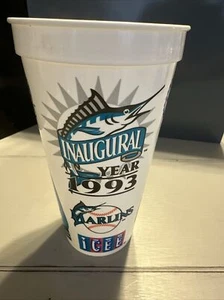 Plastic Icee Cup MLB Miami Marlins Inaugural Season 1993 - Picture 1 of 5