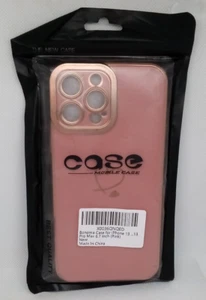 Bonoma Phone Case For iPhone 13 Pro Max Pink & Gold with Gold Hearts- NEW - Picture 1 of 7