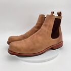 Adelante Shoe Co. Men Size 14D Brown Leather Side Elastic Pull On Chelsea Boot