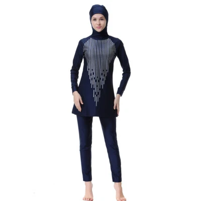 Modesto Mujeres Musulmanas Islámicas Traje de Baño Burkini Ropa de Playa Traje de Baño Natación Nuevo Foto 1 de 4