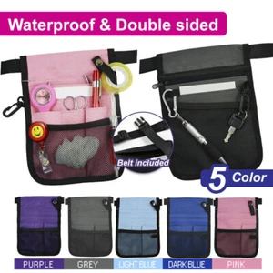 Nurse Pouch Extra Pocket Quick Pick Vet Agecare Bag with Belt Strap - Picture 1 of 9