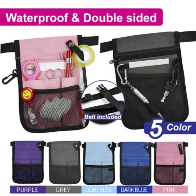 Nurse Pouch Extra Pocket Quick Pick Vet Agecare Bag with Belt Strap - image 1 of 4