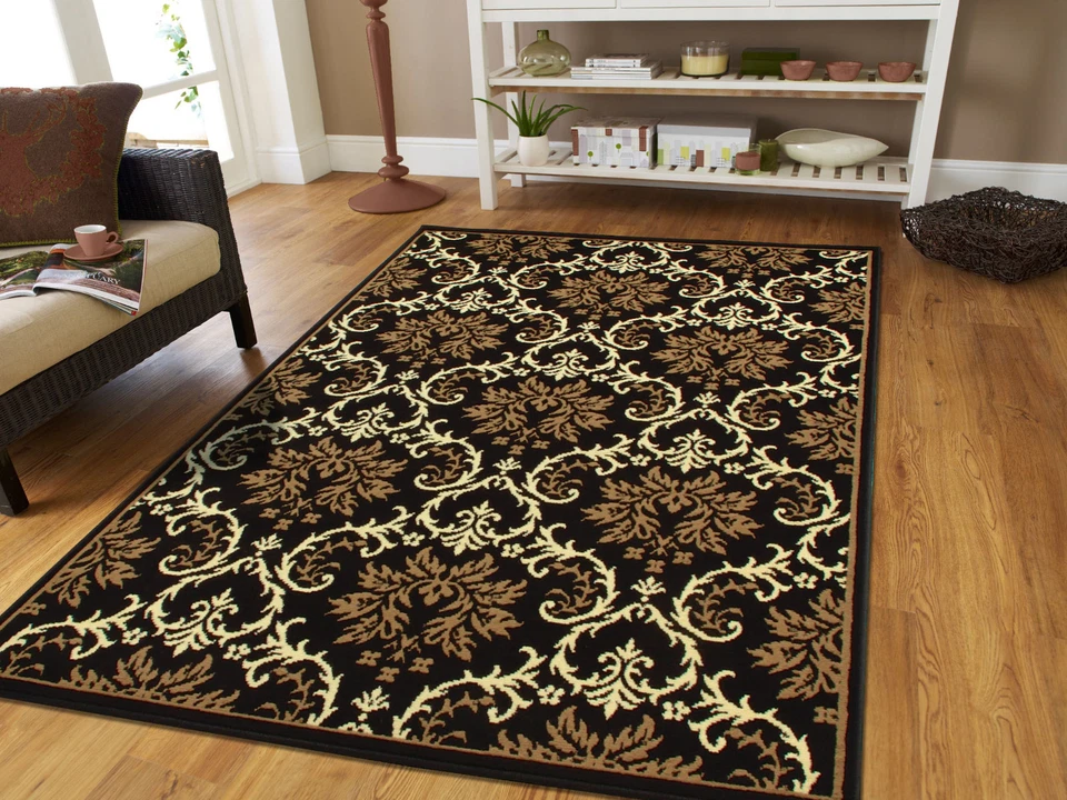 Large Area Rugs 8x11 Contemporary Rugs 8x10 Black 5x7 Rugs 5x8 Blue Rug 2x3 Mat