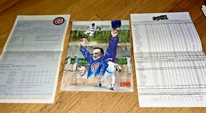 Mar 24, 1985 CHICAGO CUBS SPRING TRAINING Scorecard MEDIA Packets vs. PADRES - Picture 1 of 15