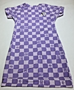 juicy by juicy couture two tone purple checkered sleep t size Small short sleeve - Picture 1 of 11