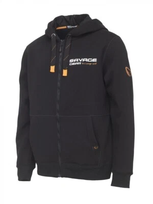 Savage Gear Urban Zip Hoodie Black Ink S-XXL Kapuzen Sweat Jacke - Bild 1 von 4