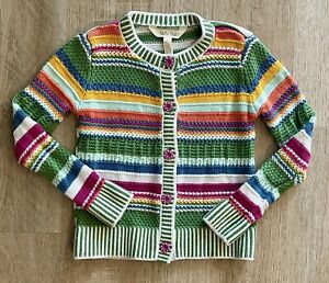 Matilda Jane Moments With You Hip & Hygee Cardigan Sweater Colorful Stripe 4