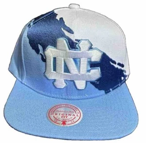 NEW!! Mitchell & Ness UNC North Carolina Tar Heels Paintbrush Snapback Hat NWT!! - Picture 1 of 2